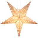 White Serenity Paper Star Lantern with 12 Foot Power Cord Included