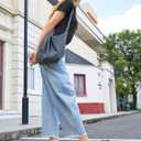 Coutgo Womens Mesh Ballet Flats Crystal Rhinestone Studded Comfortable Mary Jane Dress Shoes (7.5, Black)