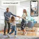 Clock Camera Nanny Cam with 1080P HD Video, AI Motion Detection, Night Vision, Dual-Band 2.4/5GHz WiFi, Bluetooth Setup, Local & Cloud Storage, Indoor Security Camera for Home & Office