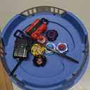 X Stadium Battle Set with X-Celeration Rail, 6 Right-Spin Tops, 2 Launchers and 1 Arena, Blade Battling Xtreme Game