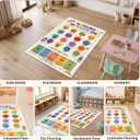 Calming Corner Classroom Rug 3 x 5 ft, Faux Wool Mat for Calm Down Corner