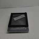 Outdoor Side Table with Storage, 2-Tier Patio End Tables Weather Resistant, Black Outdoor Accent Table,Small Side Table for Pool, Deck, Garden