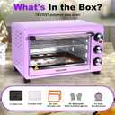 25QT Polymer Clay Oven with Adjustable Time & Temperature,Large Capacity Electric Oven for bake Clay,Polymer Clay Tools,Includes Tray,Wire Rack,Thermometer,Heat-resistant Silicone Mat and Gloves, 25 quarts