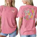 Teacher Shirt for Women in My Teacher Era T-Shirt Funny Teaching Life Tee Back to School Appreciation Gift Tops (Pink, S)