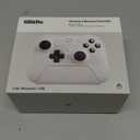 8Bitdo Ultimate 2 Wireless Gaming Controller with TMR Joysticks, Switchable Hall Effect/Tactile Triggers, 8Speed Wireless Tech, Charging Dock, RGB Fire Ring for PC & Android - White