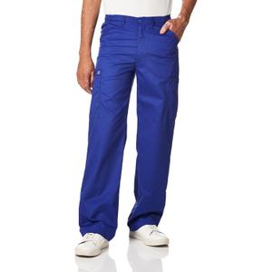 Wink WonderWORK Scrubs for Men, Cargo Scrub Pants (Blue)