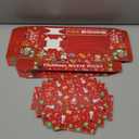 48 Pcs Christmas Party Supplies Movie Night Paper Snack Trays Xmas Party Decorations Christmas Birthday Favors Snowman Family Movie Popcorn&Drink&Candy Box