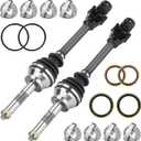 Front Left & Right CV Axle Shaft with Wheel Bearing for Polaris Sportsman Scrambler 400 500 1999 2000 2001 2002 2003 2004; Xpedition 325 425 2000-2002; Diver Half Shaft for 1380063,2200960