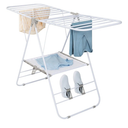 Honey-Can-Do Heavy-Duty Foldable Laundry Drying Rack – Portable Shoes & Clothes Rack for Indoor & Outdoor Use, Space-Saving Design, Easy to Fold Gullwing Design, Sturdy Metal, 50lb. Capacity, White