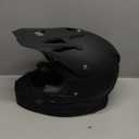 GLX GX23 Dirt Bike/Motocross Helmet - Matte Black, Large - DOT Approved