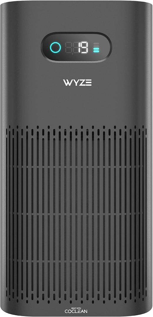 Wyze Air Purifier with Allergen Filter(Standard), for Home Large Room, HEPA 13, 21db Quiet Sleep Mode, 550 sq ft, Remove 99.97% Pet Hair, Pollen, Dust, Dander, Smoke, Smart WiFi Alexa Google, Black