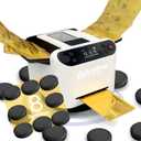 All-in-One Automatic Card Shuffler and Dealer,with 8 Remotes,Programmable Dealer,Card Shuffler 2 Deck,360 Rotation,Ultra Quiet,Rechargeable,up to 12 Players,for All Card Games (White&Black)