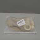 Macrame Curtain Tiebacks with Wooden Beads, Jute Rope Boho Holdbacks with Tassels, Natural Beige, 2-Pcs