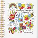 AQYIP Boho Colorful Autism Spiral Notebook, ADHD Neurodivergent Autism Acceptance Dyslexia Journaling Notebooks, Mental Health Journal for Women, Autistic Notebooks for Note Taking, 5.5x8.3 Inch