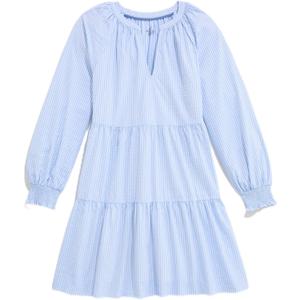 Vineyard Vines Women's Tessa Harbor Tiered Dress, Seersucker-jake Blue (Medium)