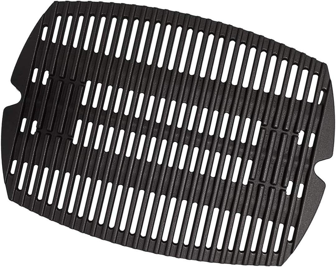 7582 7644 Replacement Cooking Grates for Weber Baby Q, Q 100 Q120 Q1000 50060001 51060001 52020001 Q1200 Q1400, Matte Cast Iron Cooking Grid for Weber Baby Q