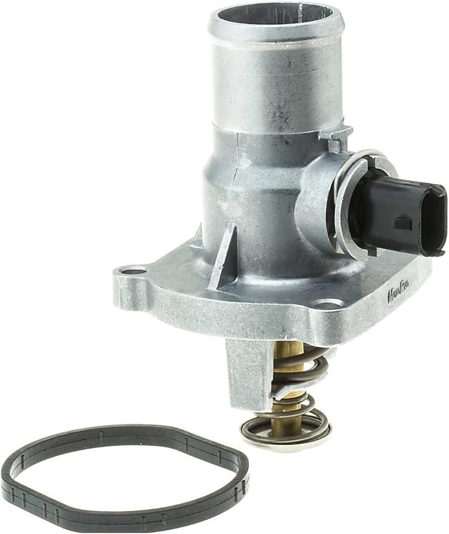 Engine Coolant Thermostat Housing Water Outlet Assembly L4 1.4L 1.6L 1.8L compatible with 11-16 CRUZE / 16-16 CRUZE LIMITED / 12-17 SONIC / 13-17 TRAX / 09-11 AVEO5 AVEO