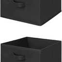 MAX Houser Hanging Shelf Closet Storage Organizer Removable Drawers Hanging Storage Organizer Hanging Sweater 2 Sock Underwear Drawers for Closet, Bedroom, Black