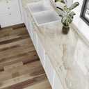 VEELIKE Wide 32''x354'' Beige Gold Marble Contact Paper for Countertops Peel and Stick Waterproof Countertop Vinyl Wallpaper for Kitchen Bathroom Glossy Marble Wallpaper Peel and Stick for Walls Table