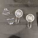 LUXEAR Suction Hooks, 2 Pack Razor Hooks Removable & Reusable Suction Shower Hook Damage-Free Powerful Suction Hanger for Towel Bathrobe Loofah Bathroom Kitchen Storage Hooks Weather Hanger Hook