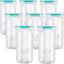 Touch up Paint Container Touch up Cups Paint Storage Cups with Lids Storage Containers Airtight Container with Stainless Steel Mixing Ball for Repainting Leftover, 13 oz(8 Pieces)
