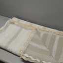 Fuyulacom Couch Cover for Dogs Washable Sofa Cover, Sectional Couch Covers, Sofa Covers for 2 Cushion Couch, Non Slip Stripe Sofa Slipcovers Furniture Protector (Beige, 71x134)