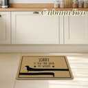 Cabana Bro Dachshund Welcome Door Mat, Sorry If You Trip Over My Wiener Funny Doormat for Front Door Indoor Outdoor Porch Entrance Entryway, Funny Dachshund Welcome Doormat Outside, 17x30 Inches