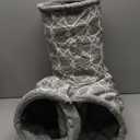 LUCKITTY Geometric 3 Way Cat Tunnel with Plush Inside,Cats Toys Collapsible Tunnel Tube with Balls, for Rabbits, Kittens, Ferrets,Puppy and Dogs