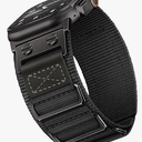 Suitisbest Rugged Bands Compatible for Apple Watch Ultra Band 44mm 42mm,  Ring Military Nylon Sport Durable Metal Strap