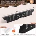 Stainless Steel Stove Gap Covers - Oven Gap Filler Kit 25.4" Between Stove & Counter Top - Heat Resistant Slide-in Range Trim Guard for Seamless Kitchen Accessories Easy Clean