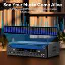 Daakro Stereo Receivers Home Audio Amplifier w/DSP Display,300W Rated Power 5.1 Channel Bluetooth Receiver,Home Amp w/BT/CD/DVD/AUX/USB/BT/FM/Opt/COA/MIC for Home/Studio/Theater Passive Speakers