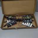 Legging Organizer for Closet, Metal Yoga Pants Hangers 4 Pack w/10 Clips Holds 40 Leggings, Space Saving Hanging Closet Organizer w/Rubber Coated Closet Organizers and Storage, Black