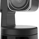 USB C Webcam PTZ Webcam, 4K Streaming Web Camera with Folded Bracket, 3X Digital Zoom with Remote Control, One Click Mute for Privacy Protection, Works with Zoom,OBS,TikTok,YouTube,etc