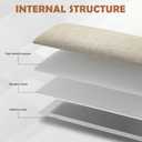 IFNOW Wall Mounted Headboard, Peel and Stick Panels, Beige, Queen