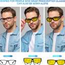Night Driving Glasses for Men and Women Anti-Glare Night Vision Glasses for Safe Driving at Night