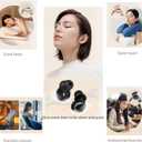 Sleep Ear Plugs for Side Sleepers, Breathable Hole Reduce Ear Pressure, Soft Reusable Silicone Earplugs for Snoring Shooting Airplane Travel 0.1oz in Weight