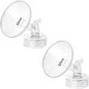 2pcs 32mm Flange Compatible with Spectra S1 S2 9 Plus Synergy Gold Ameda MYA Motif Luna Breast Pump, Replacement to Spectra Pump Parts, Breast Pump Shields 32mm Replace S1 S2 Parts