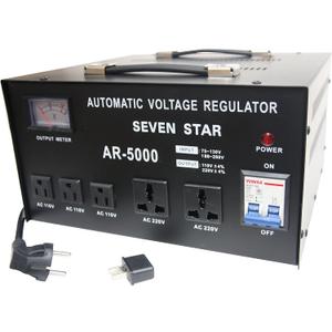 SEVENSTAR AR 5000W Heavy Duty Voltage Reglator/Stabilizer with Built-in Step Up/Down Voltage Transformer