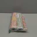 Redbaker 50 Pcs Reusable Paper Towels Paperless Reusable Cotton Cloths Toilet Absorbent Washable Paper Towels with Roll Kitchen Dishcloth for Kitchen Paperless Dishcloths(Floral Wreath)