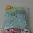 HonestBaby 10-Pack Puff Sleeve T-Shirts 100% Organic Cotton Baby, Toddler, Little Kid, Girl 3 T