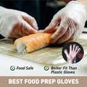 OKIAAS Disposable Gloves M, Food Safe | Latex-Free and Powder-Free Clear Vinyl Gloves for Cooking, Food Prep, Household Cleaning | Medium,100 Counts/Box