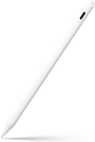 Stylus Pen for iPad 6th-11th Generation-2X Fast Charge Active Pencil Compatible with 2018-2025 Apple iPad Pro 11"/12.9"/M4, iPad Air 3/4/5/M2/M3,iPad Mini 5/6 Gen-White