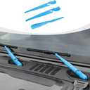 RAZPOY JL Front & Rear Window Wiper Blades Trim, Windshield Wiper Blade Cover Compatible with 2018-2023 Jeep Wrangler JL JLU & Gladiator JT, Light Blue