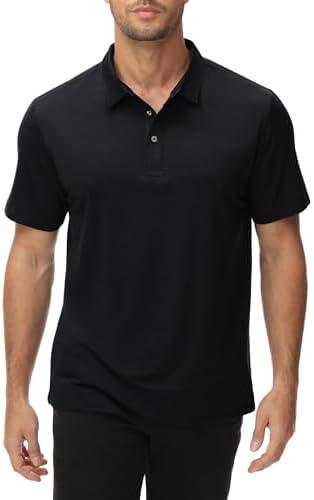 MIER Mens Polo Shirts Dry Fit Short Sleeve Performance Golf Shirt Moisture Wicking Athletic Casual Collared T-Shirt, Size 2XL