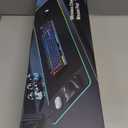 TopMade Wireless Charging Mouse Pad, RGB Gaming Mousepad Home Office Desk Pad, 31.5 x 15.8 Large Desk Mat, Waterproof Keyboard Pad, Galaxy Nebula (Includes 20W PD Power Adapter & 6.56ft Woven Cable)