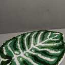 Vanleonet Cute Bathroom Rugs with Green Leaf Plant,Leaf Bath Mat with Non Slip Backing, Washable Absorbent Bath Rug for Shower Floor, Bedroom, Kids Room 28"22"