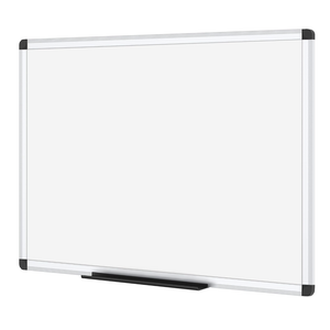 VIZ-PRO Magnetic Dry Erase Board, 36 X 24 Inches, Silver Aluminium Frame