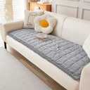 Couch Cover for Dogs Washable, Fuzzy Pet Couch Covers for 3 Cushion Sofa Pet Friendly, Non Slip Sofa Cover (Light Blue-Grey, 27.6" x 70.9"/70 x 180cm)