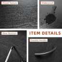 Nightstand with Fabric Bins, Bedside Furniture, Night Stand, End Table Nightstand Storage Tower Unit Organizer with 2 Fabric Bins for Living Room (Black)