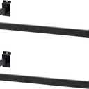 Slatwall U-Shaped Rectangular Tubing Hangrail - 24"x12", Slatwall Accessories and Hangers for Retail Display and Home Garment Storage (2)